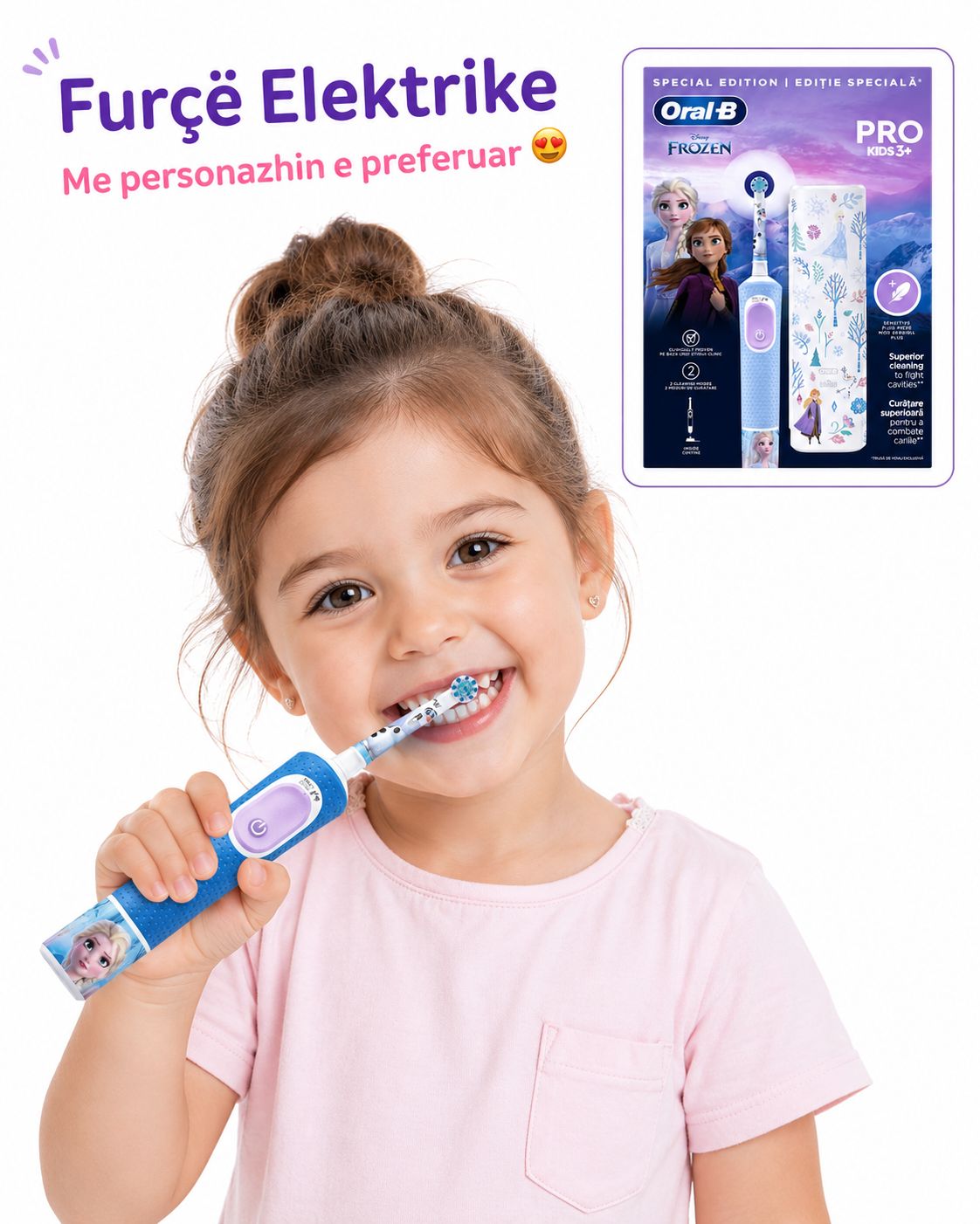 Oral-B Pro Kids 3+ - Frozen Electric Toothbrush