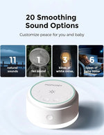Momcozy - Portable White Noise Machine & Touch Night Light