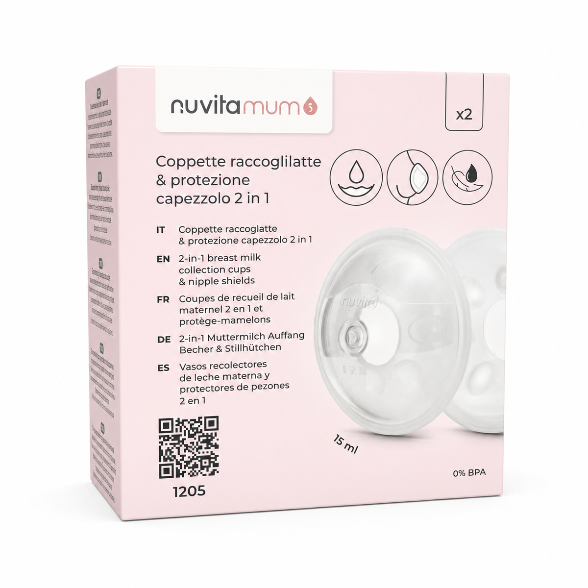 Nuvita - Milk Collection Cups & Nipple Protection 2 in 1 ( Set me 2 cope )