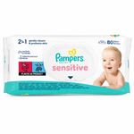 Pampers Sensitive - letra te lagura per bebe (80 cope)