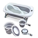 Set Vaskë për Bebe e Palosshme – Foldable Bath Tub Set