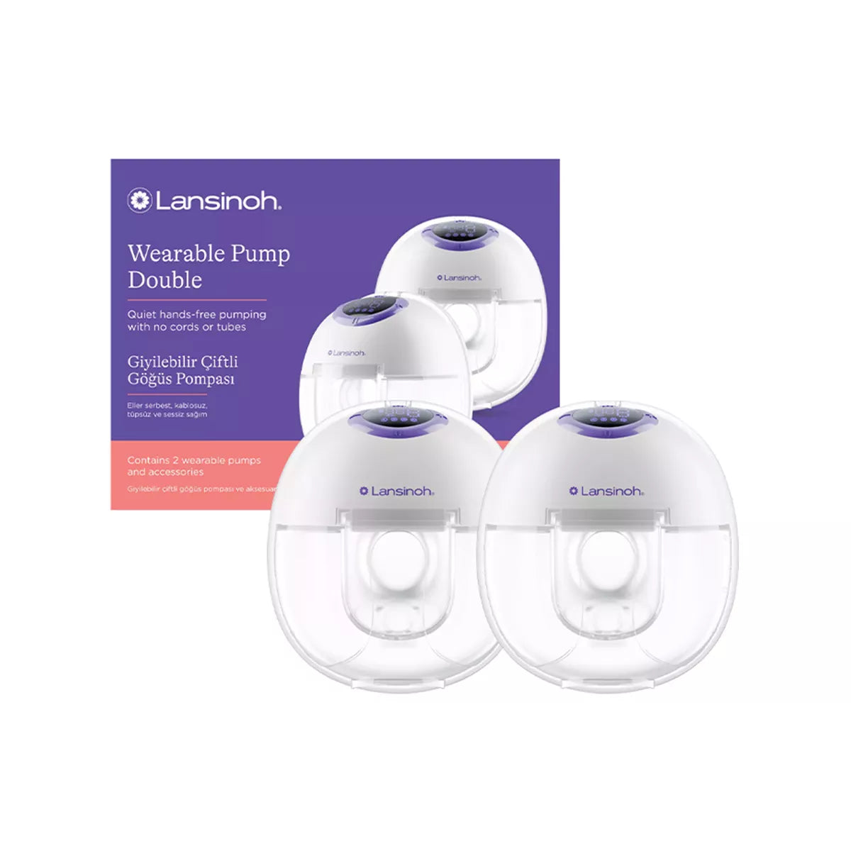 Lansinoh – Pompë Gjiri Elektrike Dyshe Praktike(Wearable)