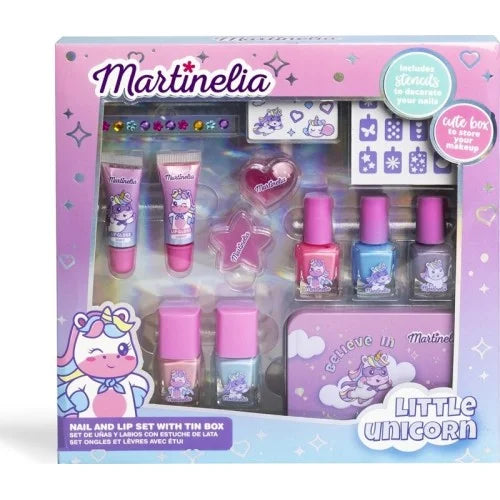MARTINELIA LITTLE UNICORN NAIL&LIP SET WITH TINBOX 12020