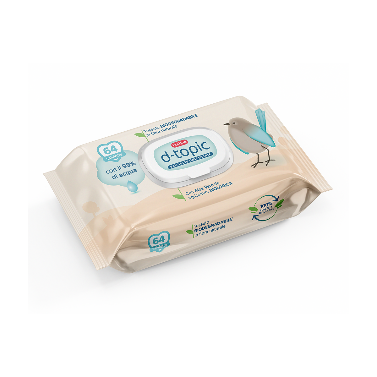 Buona D-topic Wet Wipes ( letra te lagura per bebe)
