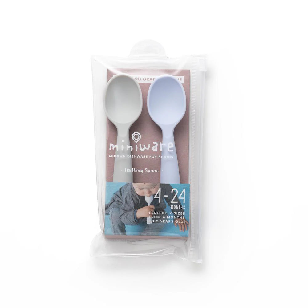 Training Spoon 2-pack (Grey+Lavender) Miniware