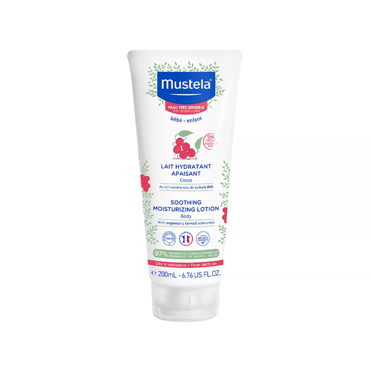 Mustela – Qumësht trupi për lëkura shumë të ndjeshme (0m+)