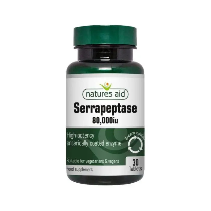 Natures Aid – Serrapeptase 80000UI