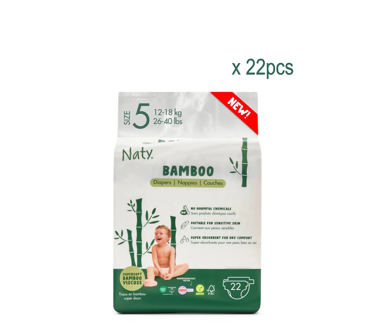 Naty Bamboo – Pelena nga Fibra Bambu
