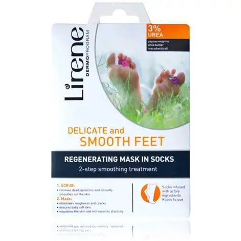 Lirene - Delicate and Smooth Feet Regenerating Mask in Socks