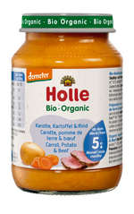 Holle – Pure me karrota, patate dhe mish viçi (4m+)