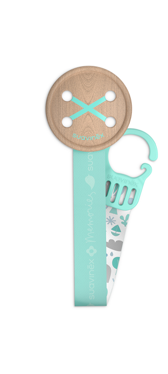 Suavinex - Soother clip with ribbon