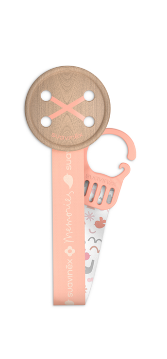 Suavinex - Soother clip with ribbon