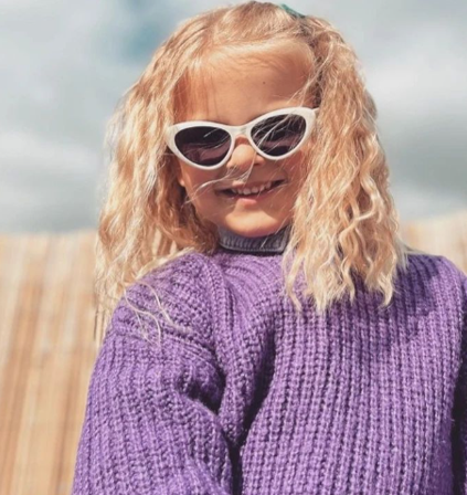 Babiators- Cat eye wicked white