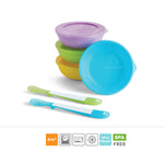 Love-a-Bowls™ - Set me 4 tasa me kapak dhe 2 luge