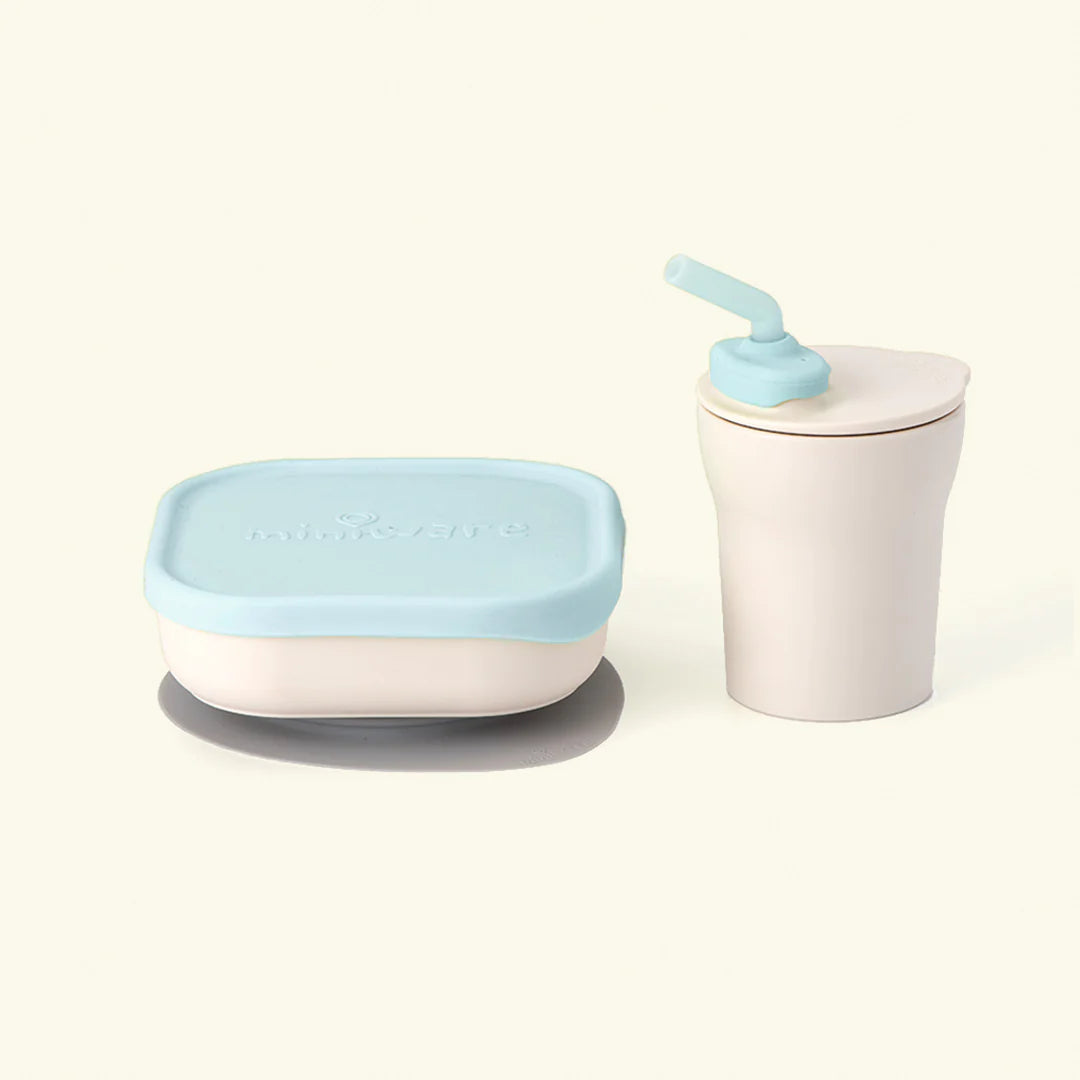 Snack Bowl (Vanilla/Aqua) Miniware