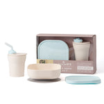 Sip & Snack (Vanilla/Aqua) Miniware