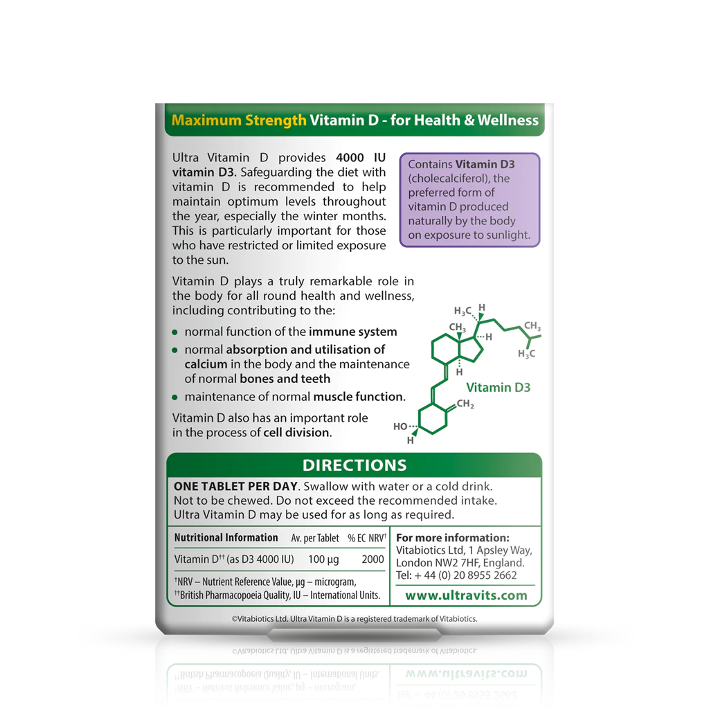 Vitabiotics – Ultra Vitamin D 1000 IU