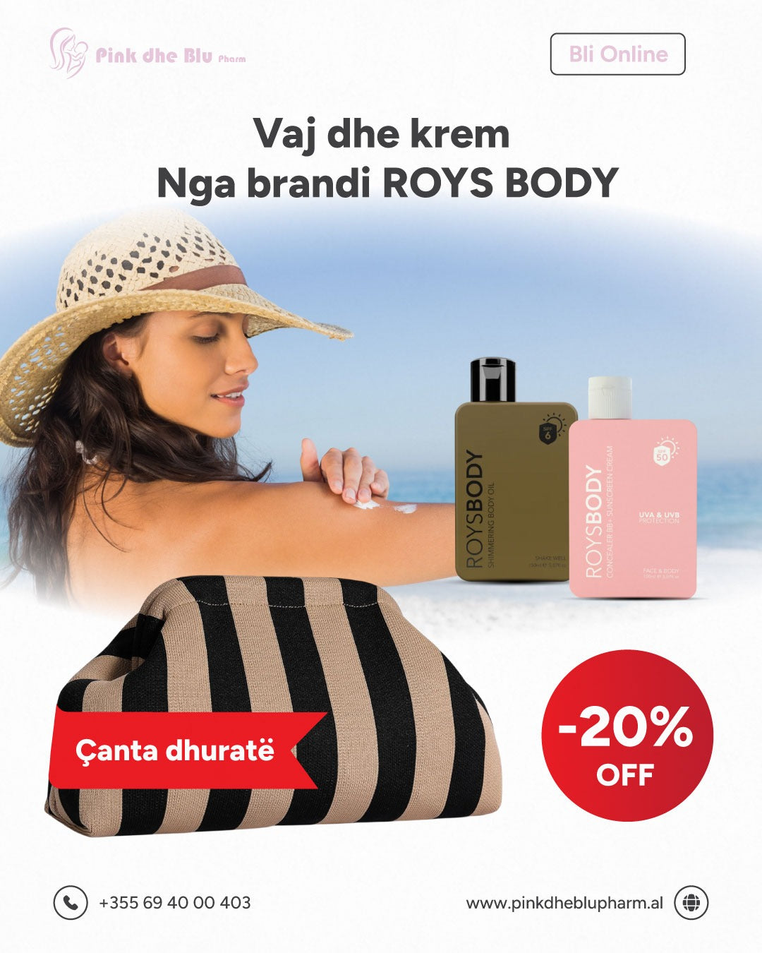 Vaj dhe Krem Roys Body + Canta Dhurate