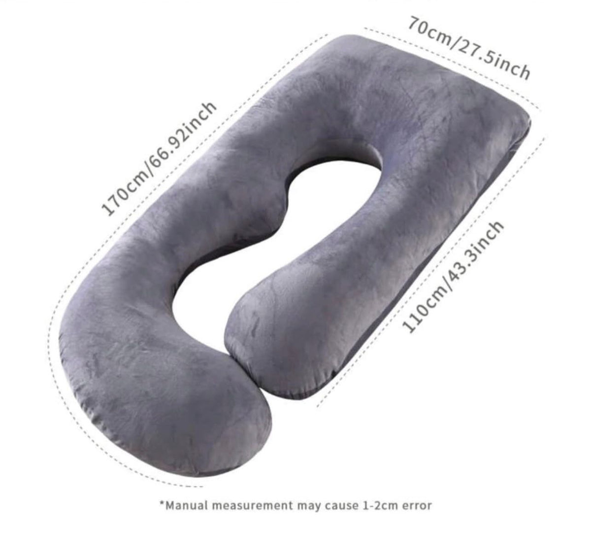 Jastek Shtatzanie Mbështetës për Trupin e Plotë – Kombinimi i Përsosur i Formës U dhe C