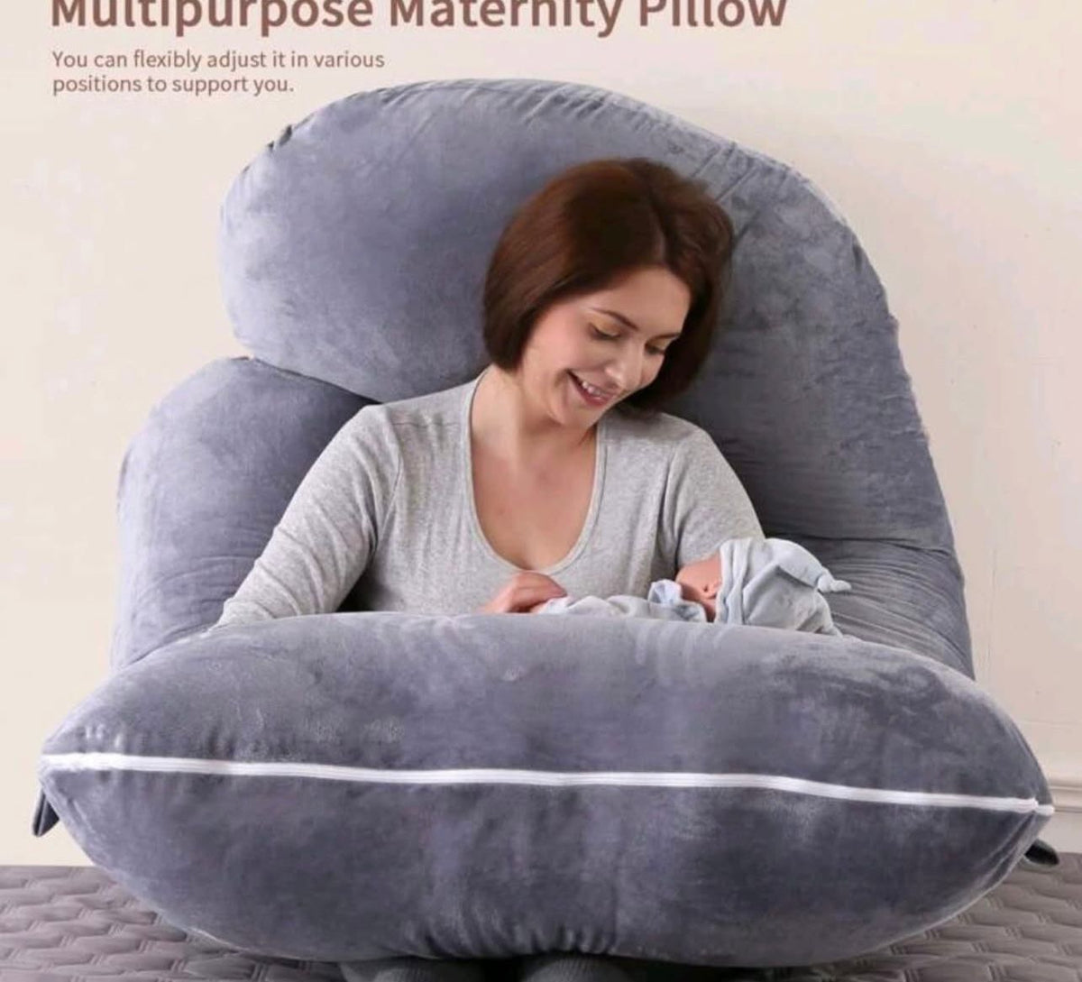 Jastek Shtatzanie Mbështetës për Trupin e Plotë – Kombinimi i Përsosur i Formës U dhe C