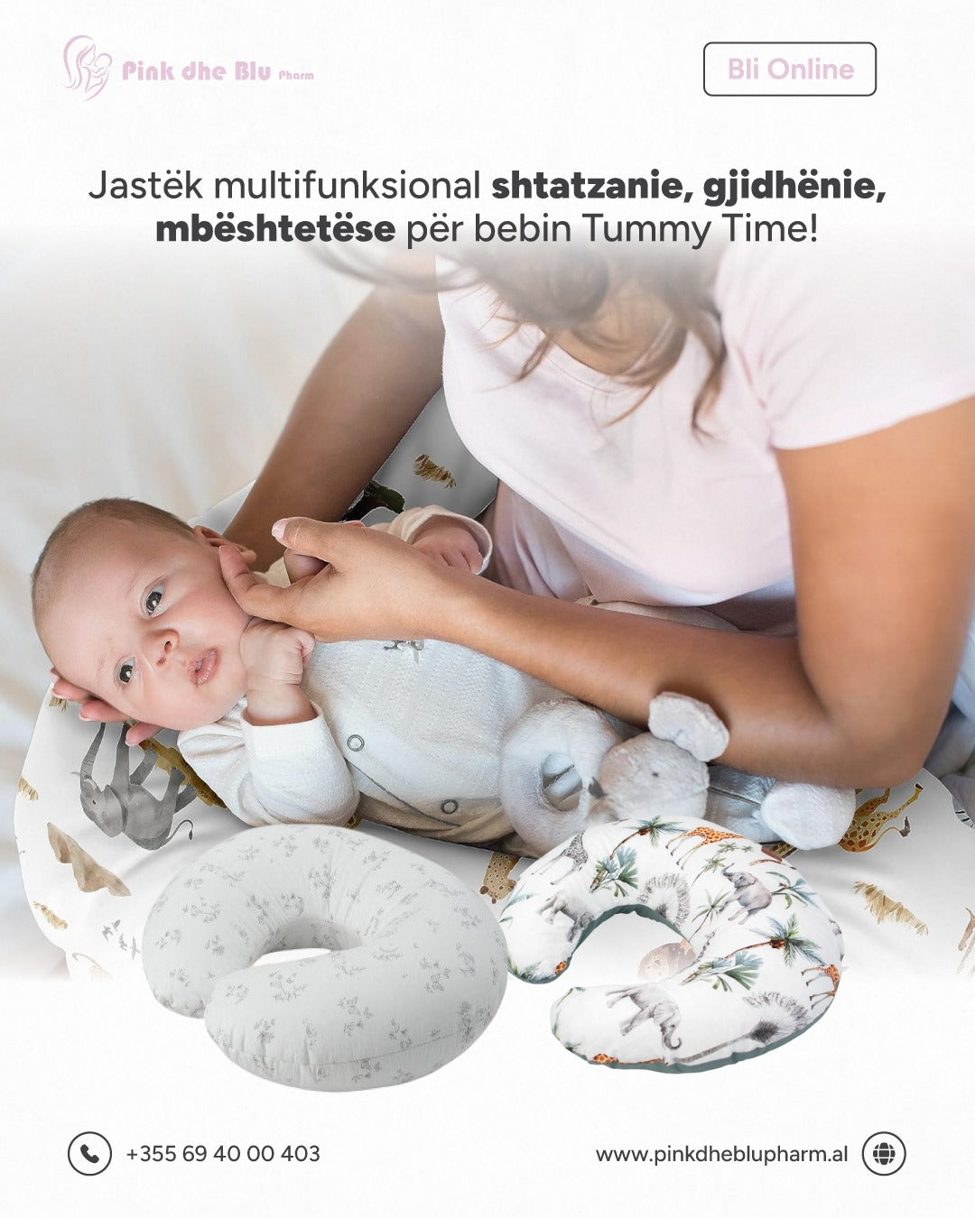 Jastëk MultifunksionalShtatzënie, Gjidhënie & Mbështetje për Bebin
