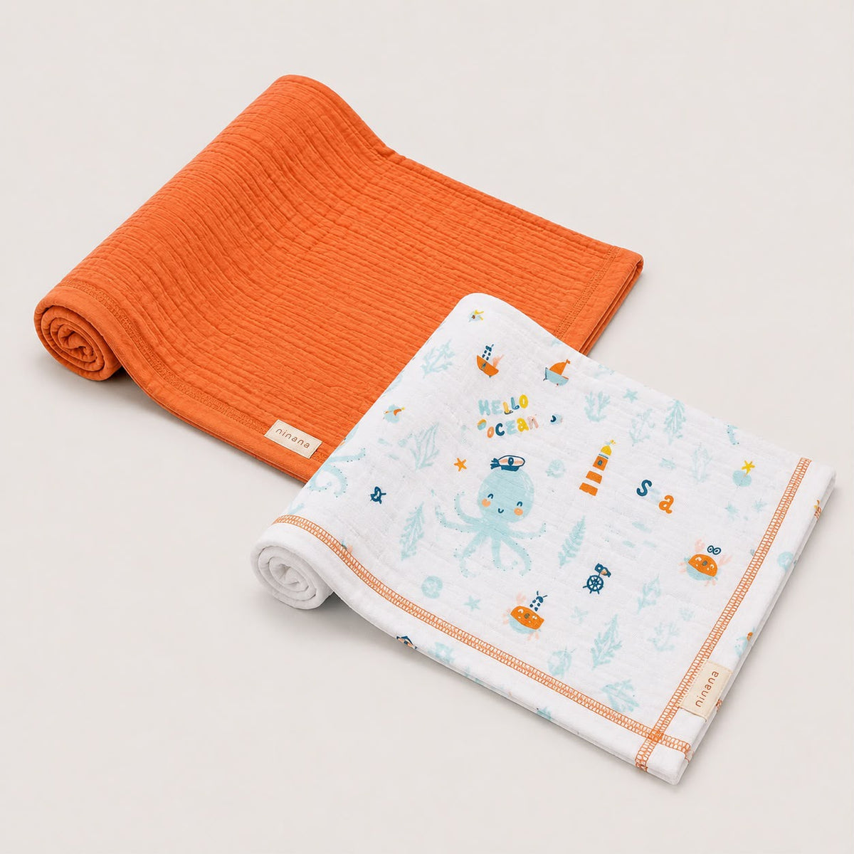 Ninana - Set me 2 napa muslin (100x100cm)