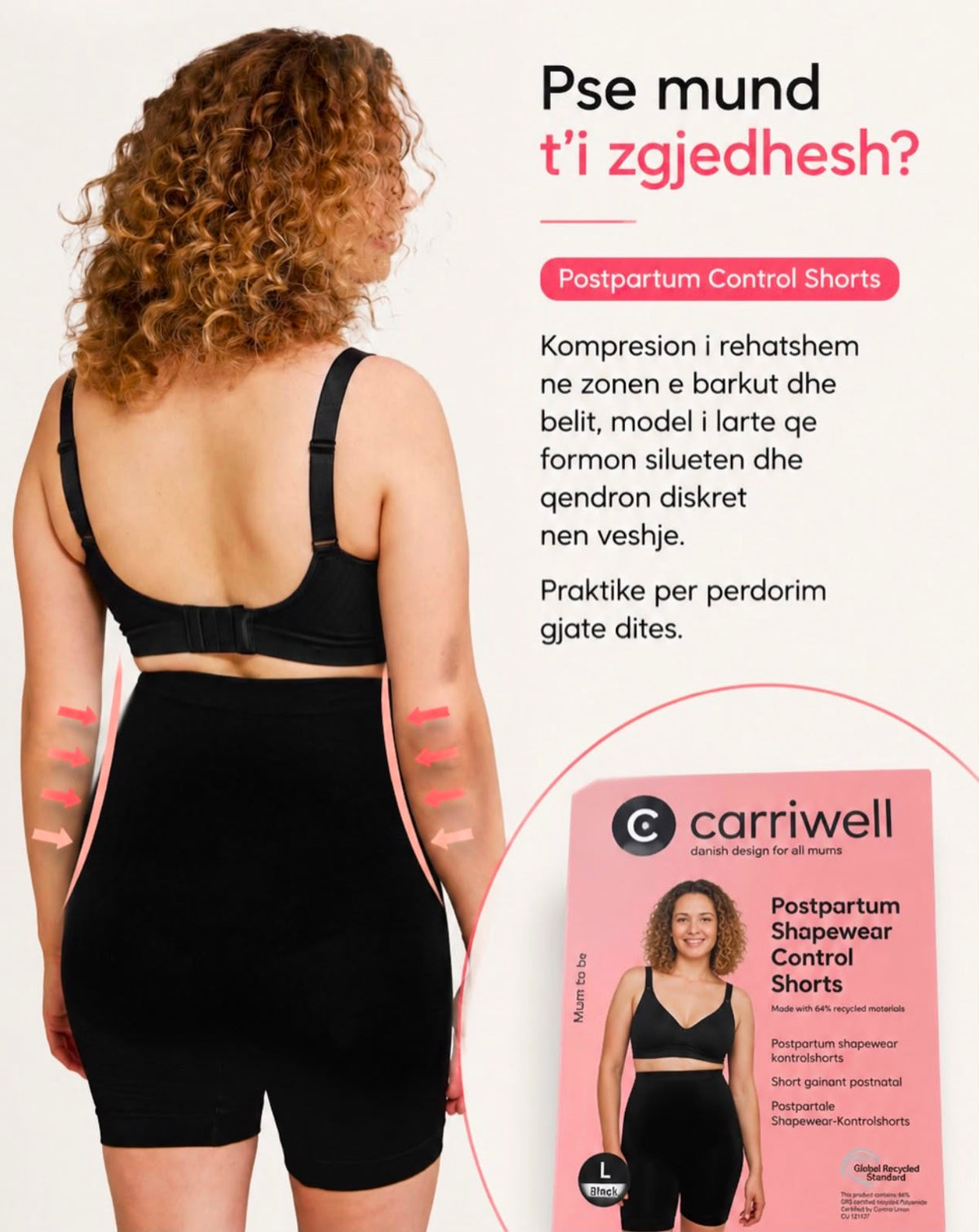 Carriwell - Postpartum Shapewear Control Shorts (Strece korse)