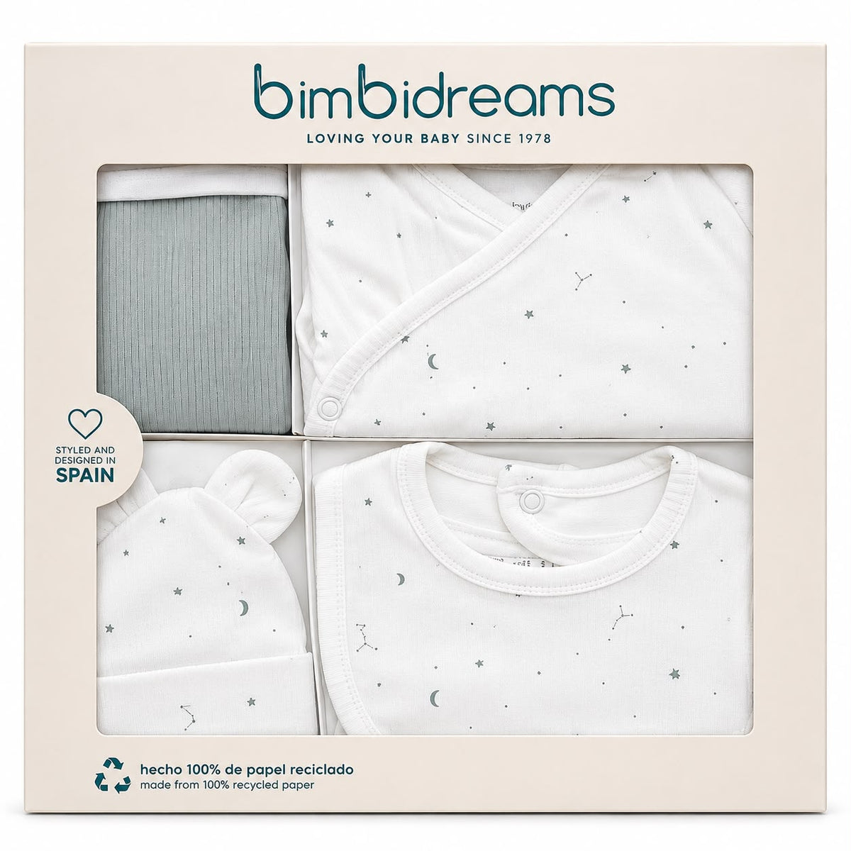 Bimbidreams - Set Newborn me 4 Pjese Orion