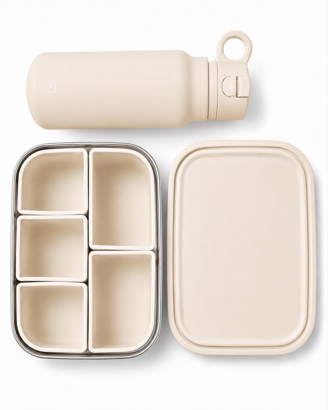 Sweet Kids – Set Lunch Box 1200 ml + Shishe 350 ml (silikon + inox)