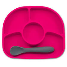 Yümi – Silicone Plate and Spoon Set ( Sete Ushqimi )