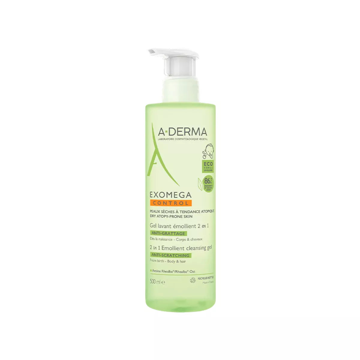 A-Derma Exomega Control xhel lares 2 ne 1 ( 500 ml)