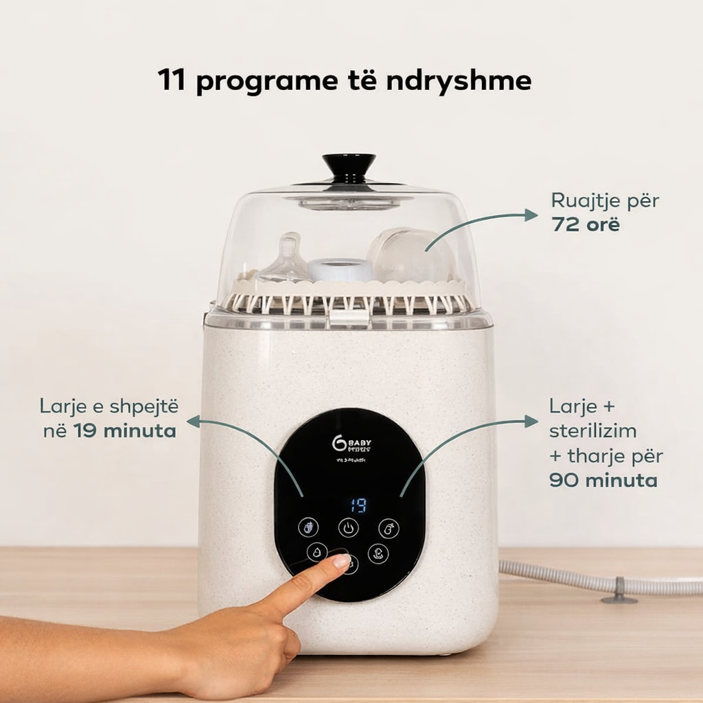 Babymoov - NutriWash Bottle Washer and Steriliser (lavastovilje per biberonat)