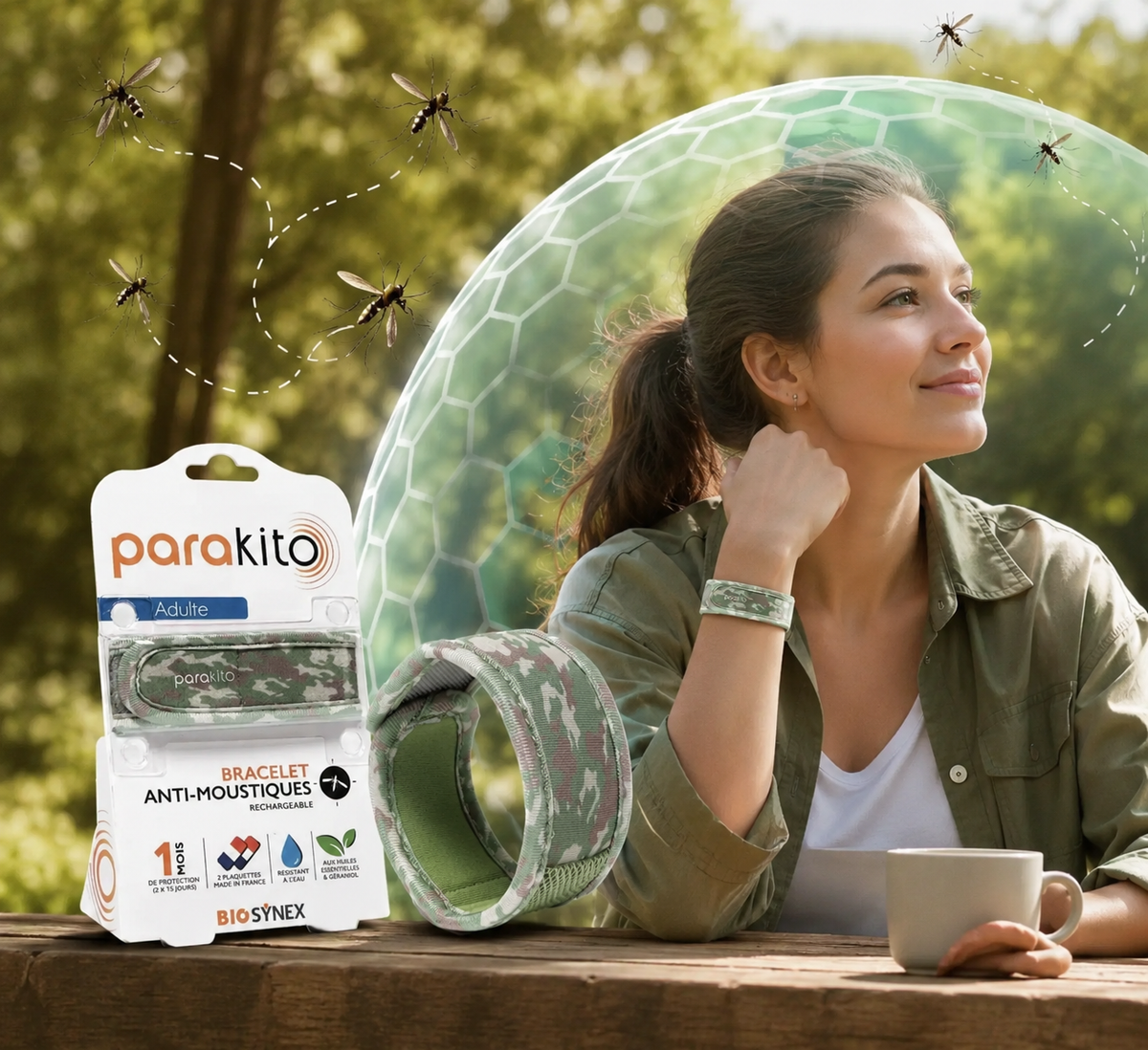 Parakito - Adult Anti-Mosuito Wristband ( byzylyk kunder mushkonjave per te rritur )