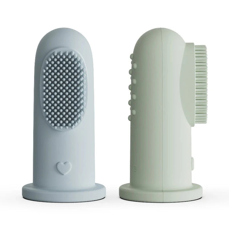 Finger toothbrush oral cleaner kit(all colors sete Selikoni ) Moonkie