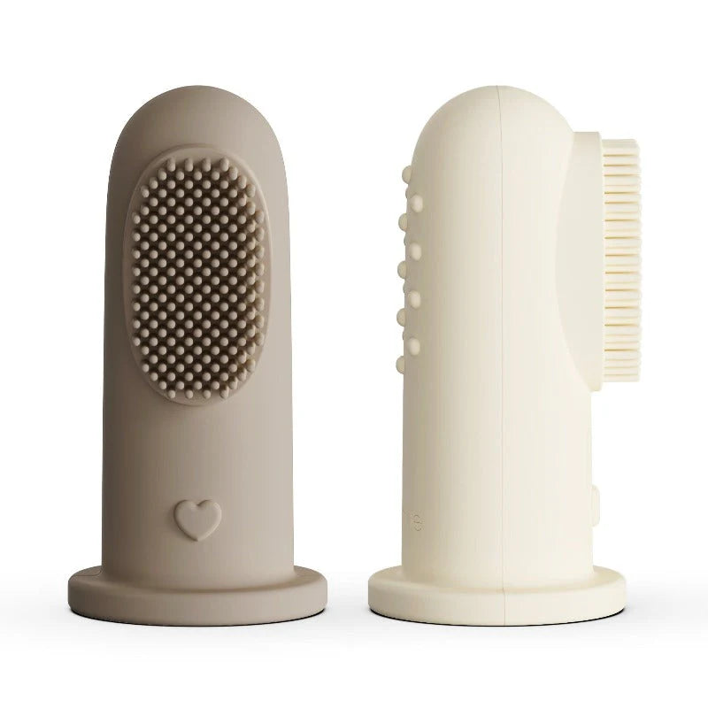 Finger toothbrush oral cleaner kit(all colors sete Selikoni ) Moonkie