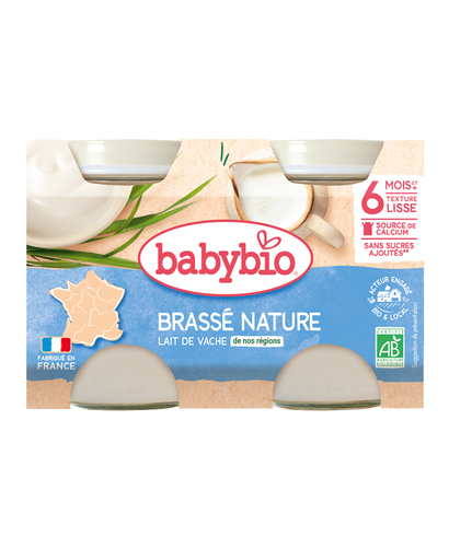 Babybio Brassé Nature Kos Natyral me Qumësht Lopi (6m+)
