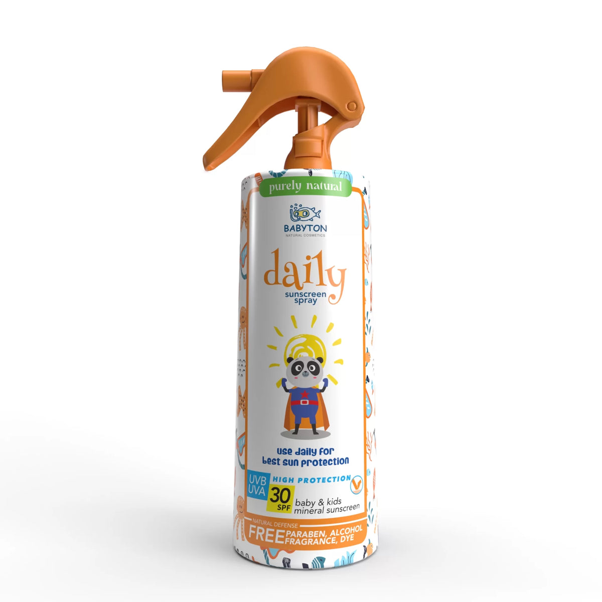 Natural Sunscreen Spray for Babies and Children – 200 ml ( Mbrojtje natyrale nga dielli )