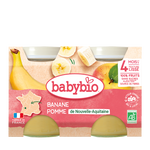 Babybio Apple, apricot & cereals Jar +4months 2x130gr