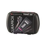 Curaprox Black Is White Travel Set – Set Udhëtimi për Kujdes Oral Zbardhues