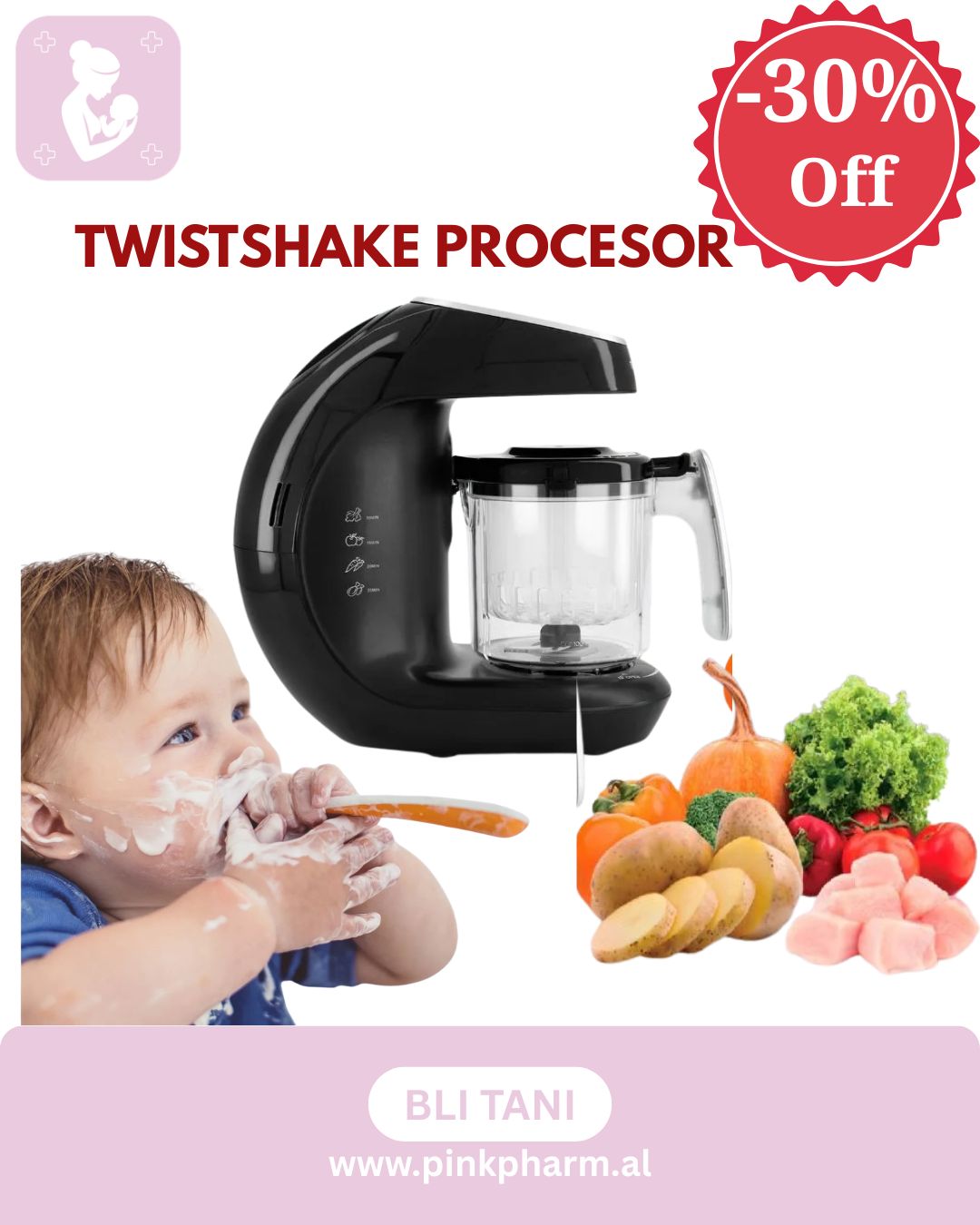 Twistshake procesor ushqimi 6 ne 1