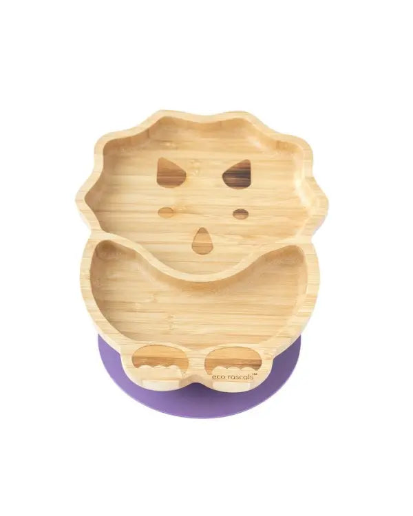 BAMBOO SUCTION PLATE – DINOSAUR