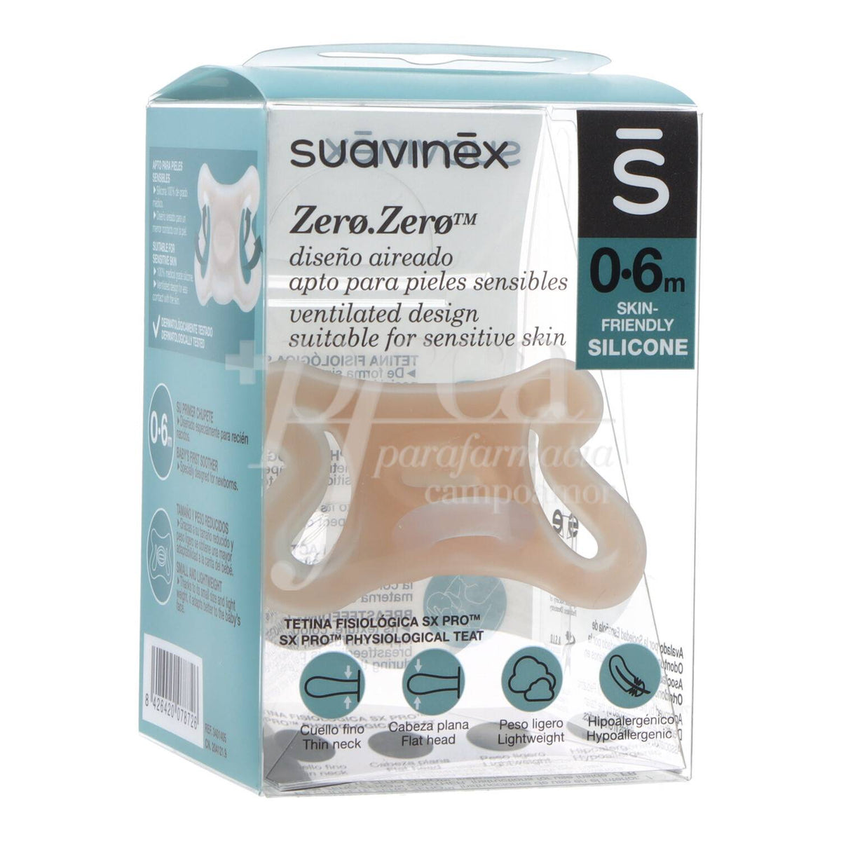 Suavinex – Biberon Silikoni Zero Zero (0-6m)