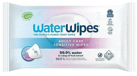 WaterWipes – Adult Care Sensitive Wipes (XL)