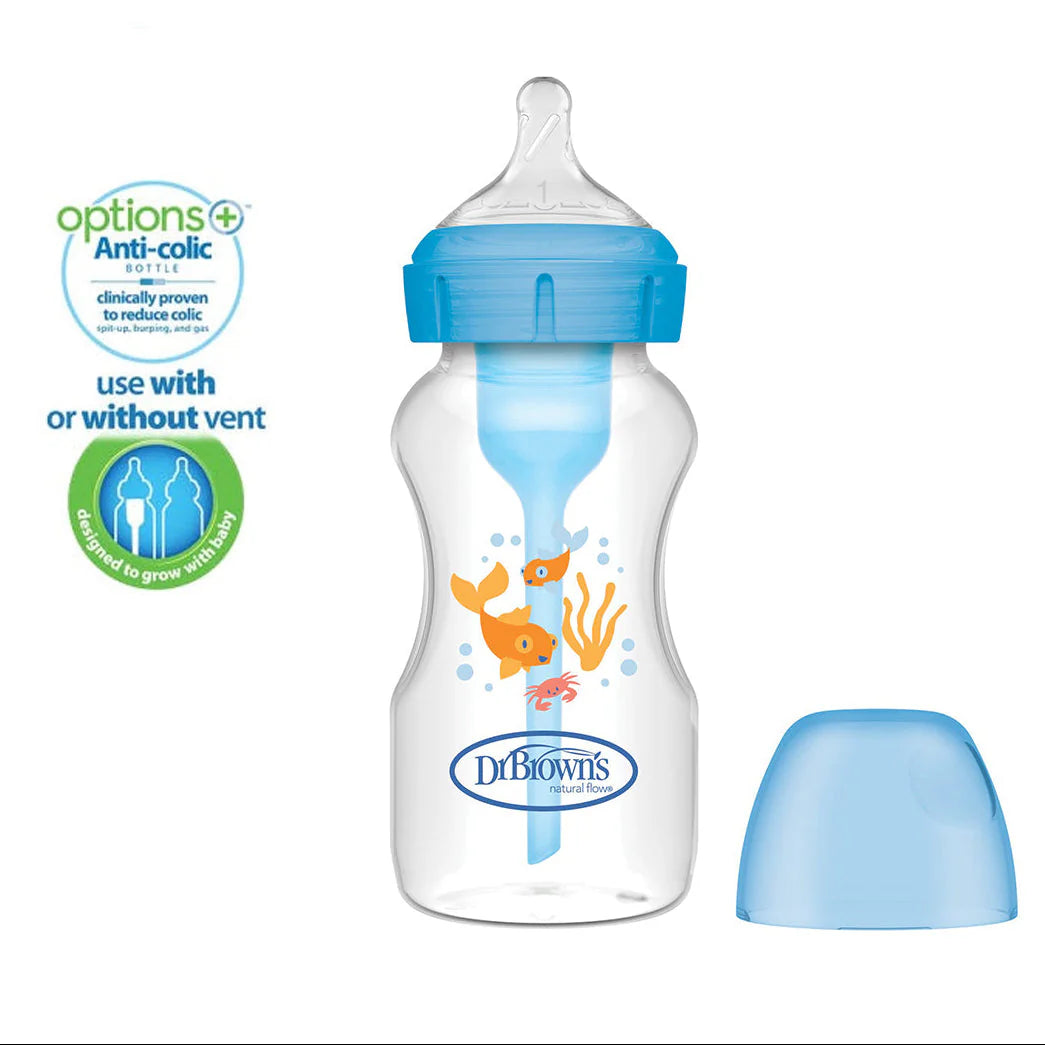 Dr. Brown's – Biberon anti-kolik plastik 270ml grykegjere (0m+)