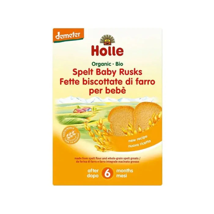 Holle – Spelt Baby Rusks (6m+)