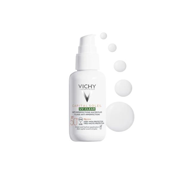 Vichy - Capital Soleil UV-Clear Anti-Imperfections Water Fluid SPF 50+