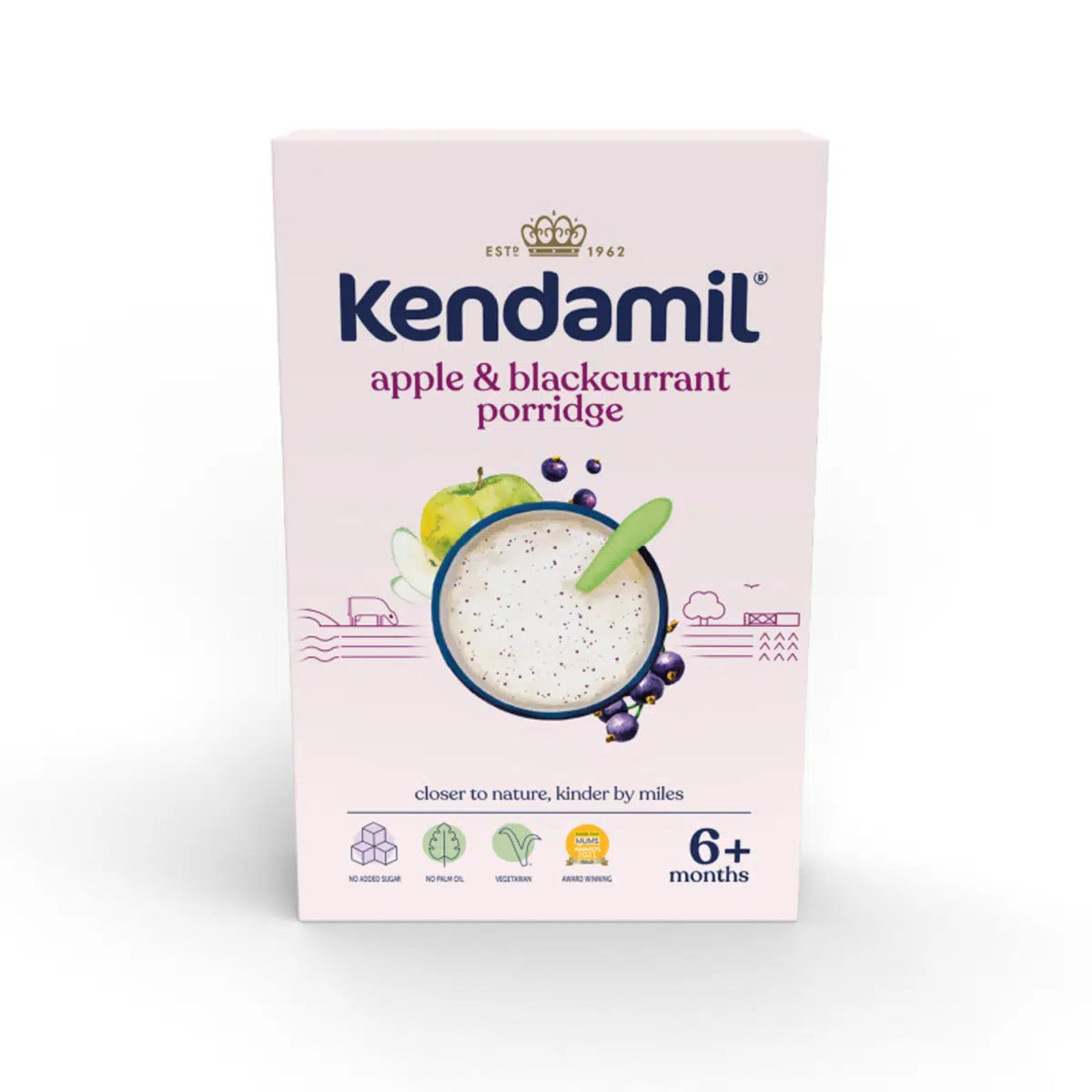 KENDAMIL - APPLE AND BLACKCURRANT PORRIDGE 6M+ 150 GR