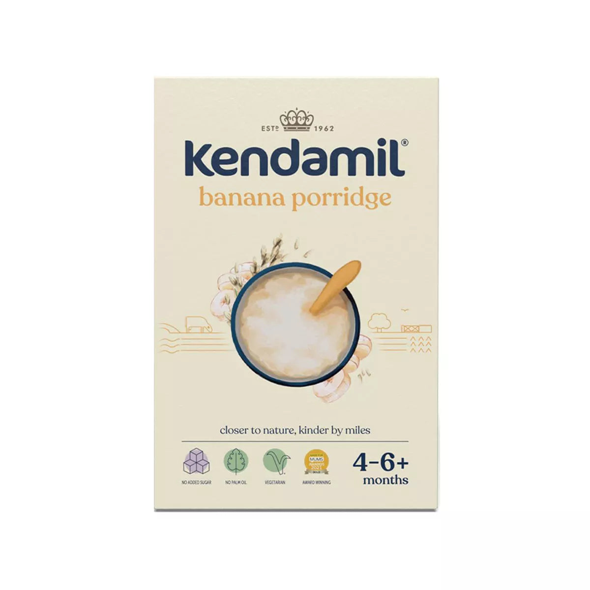 KENDAMIL BANANA PORRIDGE150 GR (drithera me banane 4-6muaj+)