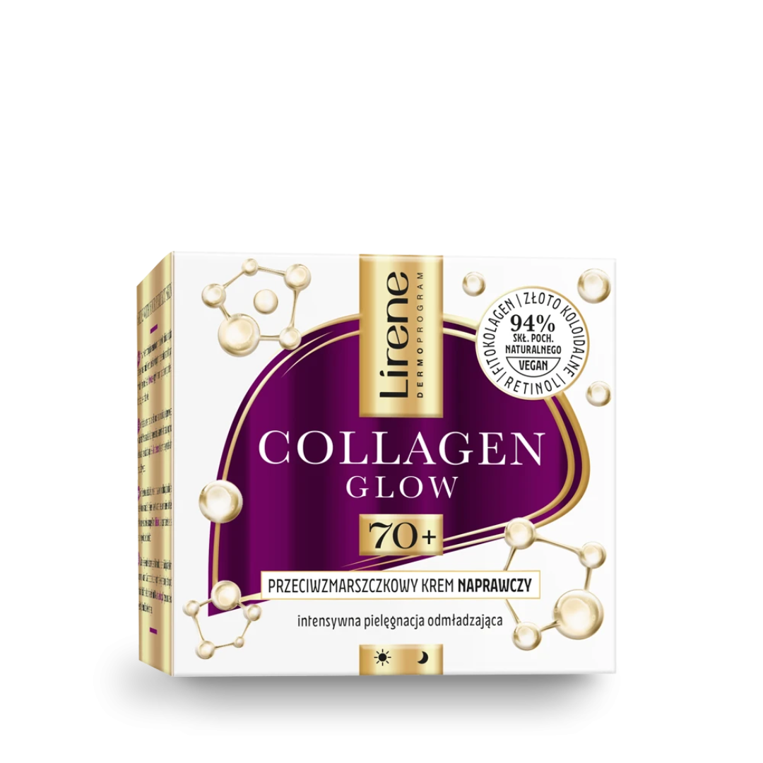 Lirene - Collagen Glow Anti-Wrinkle Skin Recovery Cream 70+ 50 ml