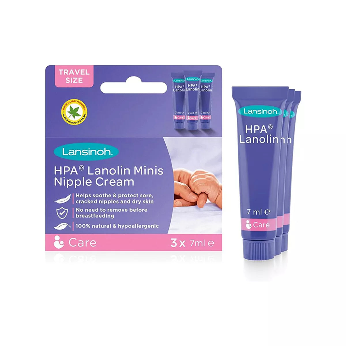 Lansinoh – Krem për Gjirin Lanolin Minis (Mini përmasë)